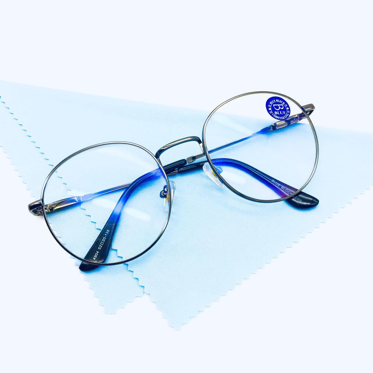 [COD]แว่นตากรองแสง รุ่น 4904 กรอบโลหะ มีให้เลือก5สีเลนส์BlueBlockกรองแสงสีฟ้า ปกป้องดวงตาจากแสงคอมพิวเตอร์ ไม่รวมอุปกรณ์