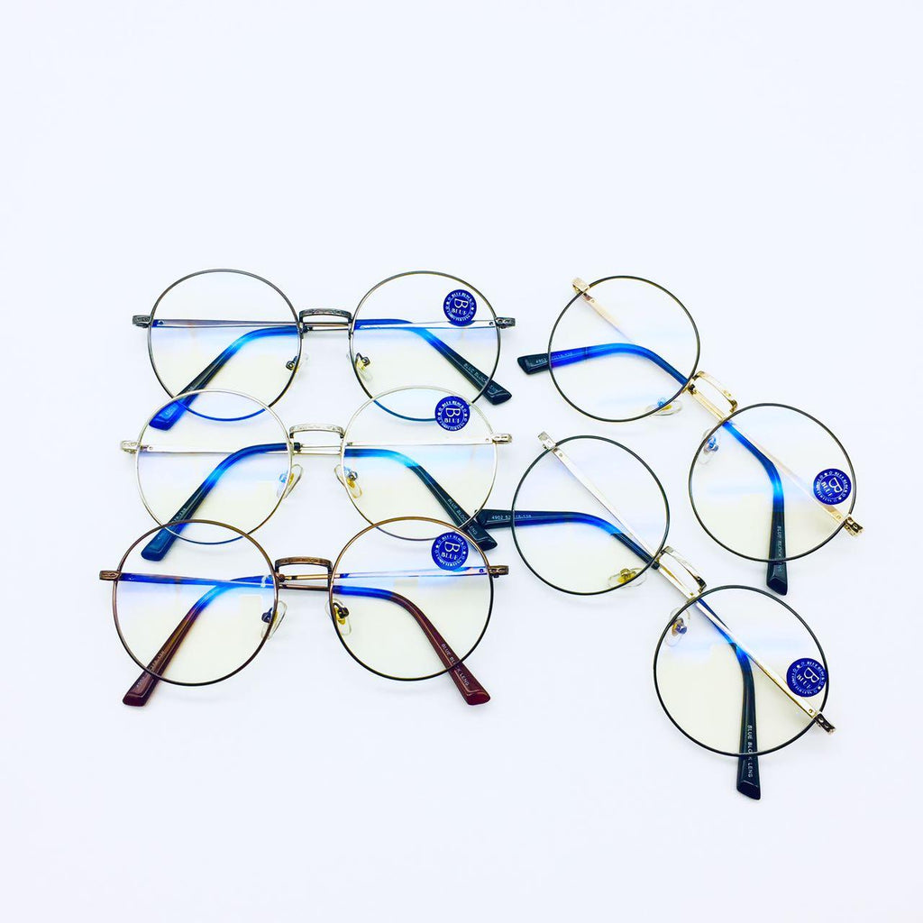 แว่นตากรองแสง รุ่น 4902 กรอบโลหะ มีให้เลือก5สี เลนส์BlueBlockกรองแสงสีฟ้า ปกป้องดวงตาจากแสงคอมพิวเตอร์ ไม่รวมอุปกรณ์