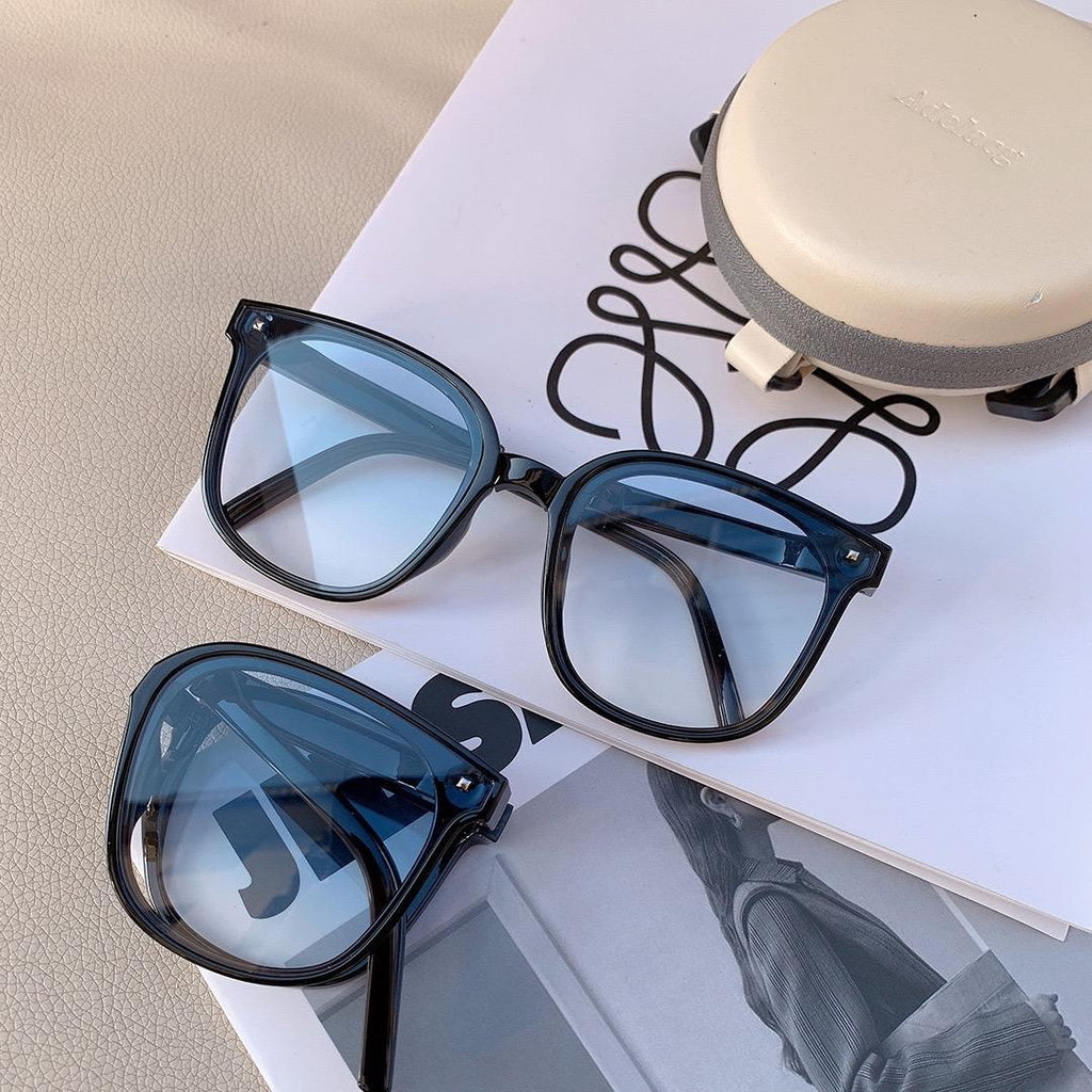 แว่นตาแฟชั่น แว่นกันแดดพับได้ พร้อมกล่อง รุ่น T999 กรอบพลาสติก มีให้เลือก4สี