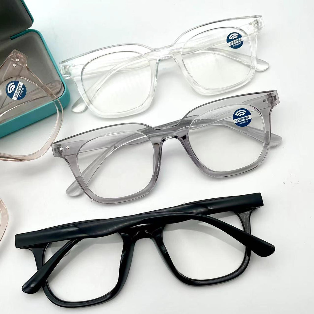 แว่นตากรองแสงมาใหม่ใส่สวย รุ่น 3106 กรอบTR มีให้เลือก5สี เลนส์BlueBlockกรองแสงสีฟ้า ปกป้องดวงตาจากแสงคอมพิวเตอร์ใส่สวยมากๆ ไม่รวมอุปกรณ์