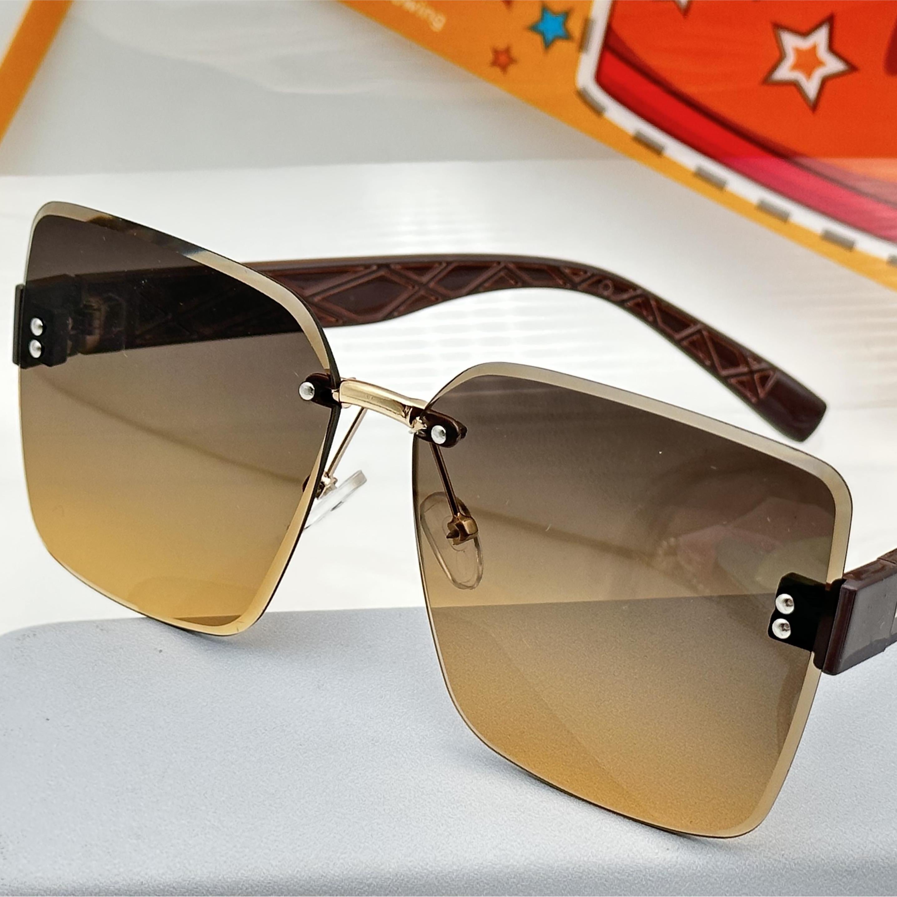 แว่นกันแดดแฟชั่น รุ่น 6132 มี5สี  ใช้ได้ทั้งหญิง-ชาย เก็บทรงสวย กันแดด ไม่มีขอบ  ไม่รวมอุปกรณ์