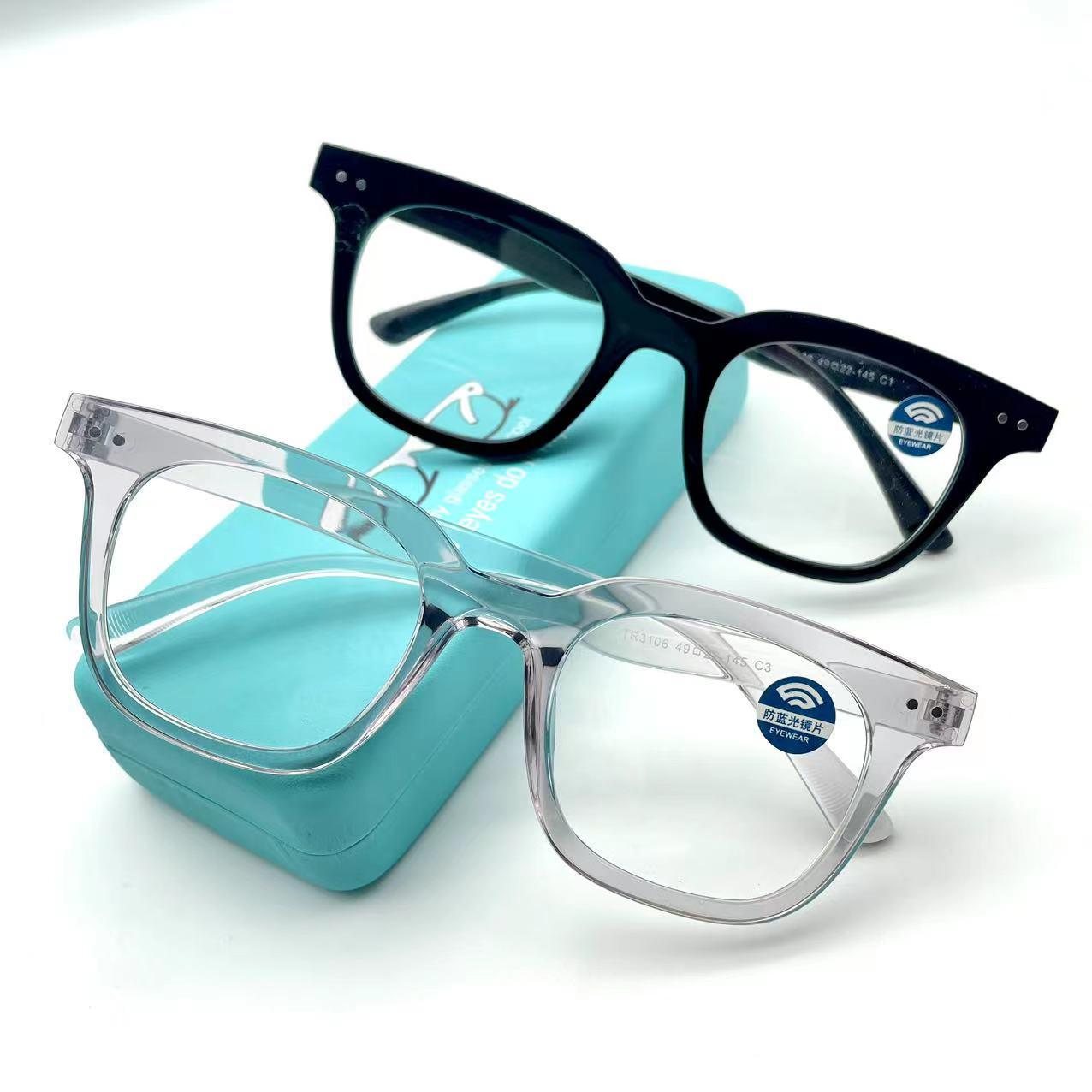 แว่นตากรองแสงมาใหม่ใส่สวย รุ่น 3106 กรอบTR มีให้เลือก5สี เลนส์BlueBlockกรองแสงสีฟ้า ปกป้องดวงตาจากแสงคอมพิวเตอร์ใส่สวยมากๆ ไม่รวมอุปกรณ์