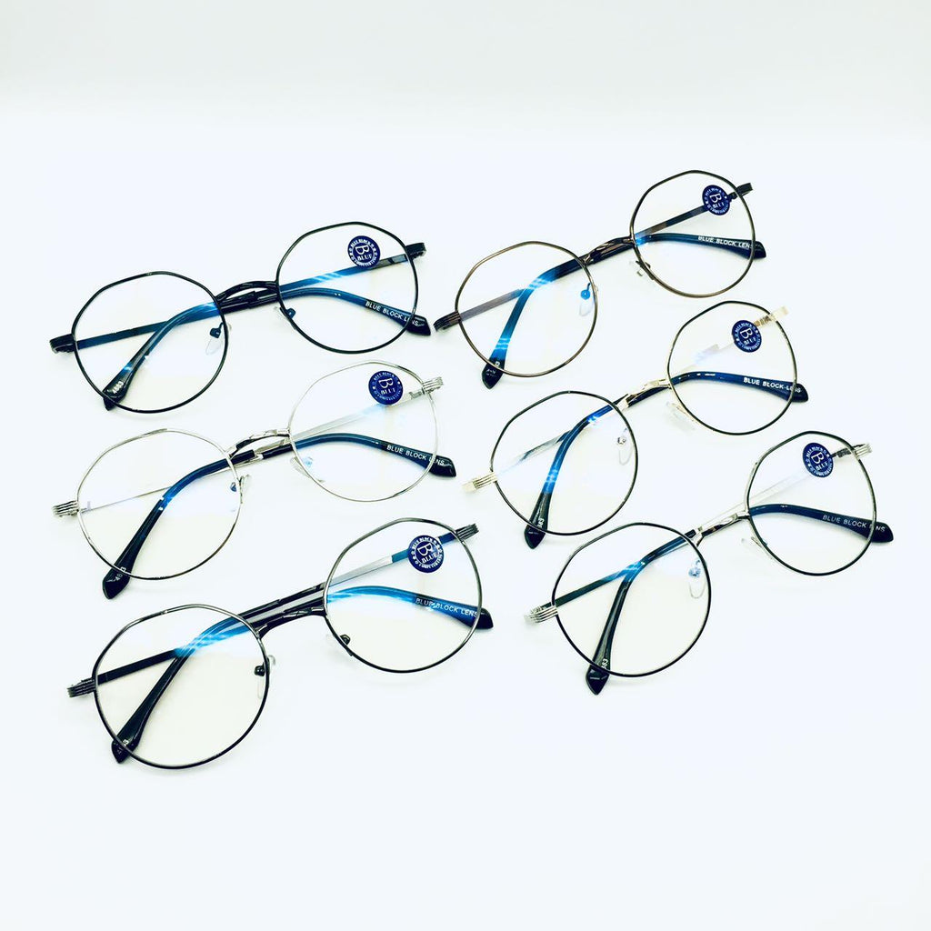 แว่นตากรองแสง รุ่น 4883 กรอบโลหะ มีให้เลือก6สี เลนส์BlueBlockกรองแสงสีฟ้า ปกป้องดวงตาจากแสงคอมพิวเตอร์ ไม่รวมอุปกรณ์