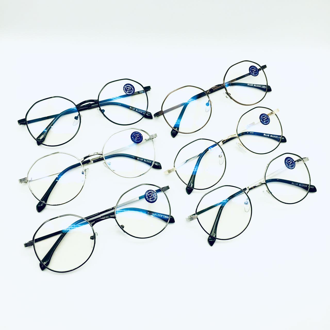 แว่นตากรองแสง รุ่น 4883 กรอบโลหะ มีให้เลือก6สี เลนส์BlueBlockกรองแสงสีฟ้า ปกป้องดวงตาจากแสงคอมพิวเตอร์ ไม่รวมอุปกรณ์