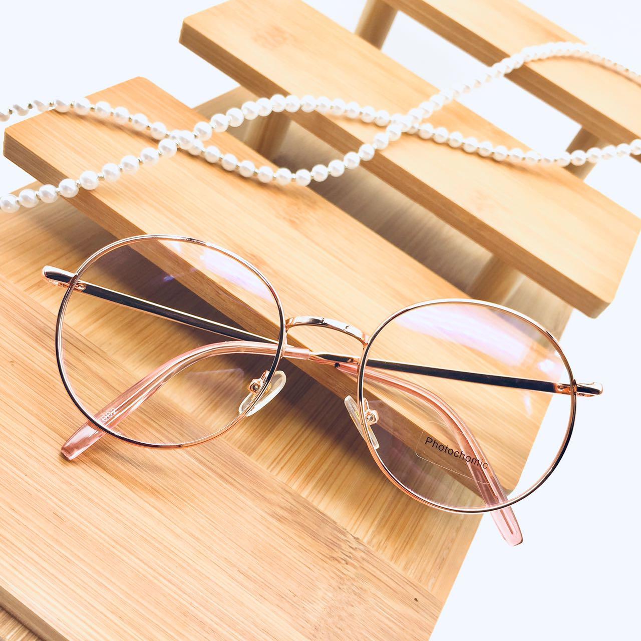 แว่นตาปรับแสง Photochromic blue filter เลนส์เปลี่ยนสีได้เมื่อออกแดด รุ่น 21002Auto กรอบโลหะ มีให้เลือก10สี ไม่รวมอุปกรณ์