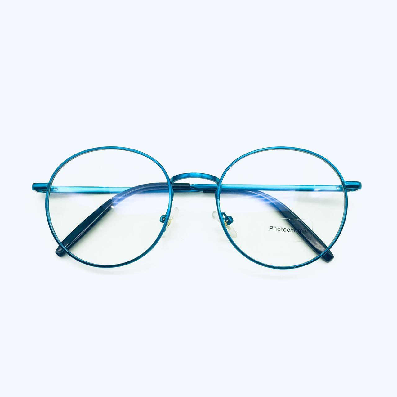 แว่นตาปรับแสง Photochromic blue filter เลนส์เปลี่ยนสีได้เมื่อออกแดด รุ่น 21002Auto กรอบโลหะ มีให้เลือก10สี ไม่รวมอุปกรณ์