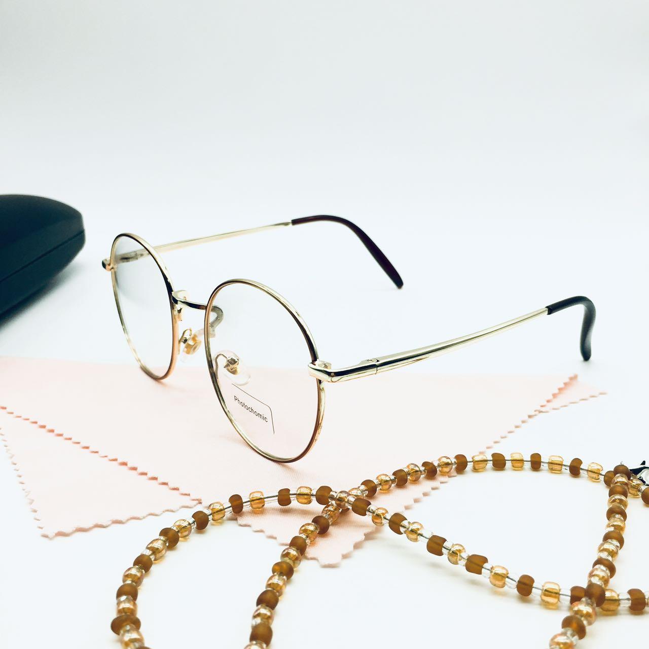แว่นตาปรับแสง Photochromic blue filter เลนส์เปลี่ยนสีได้เมื่อออกแดด รุ่น 21002Auto กรอบโลหะ มีให้เลือก10สี ไม่รวมอุปกรณ์