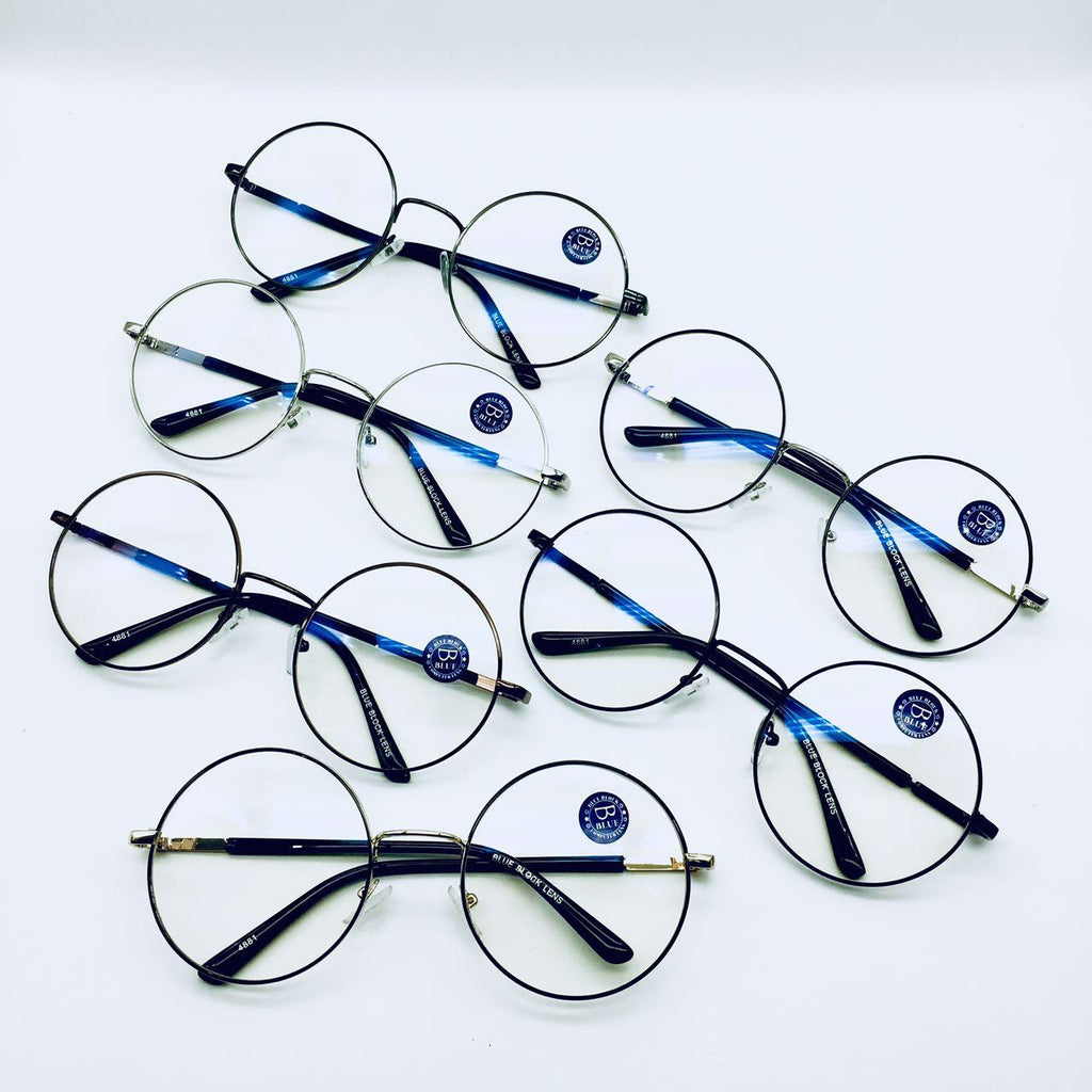 แว่นตากรองแสง รุ่น 4881 กรอบโลหะ มีให้เลือก6สี เลนส์BlueBlockกรองแสงสีฟ้า ปกป้องดวงตาจากแสงคอมพิวเตอร์ ไม่รวมอุปกรณ์