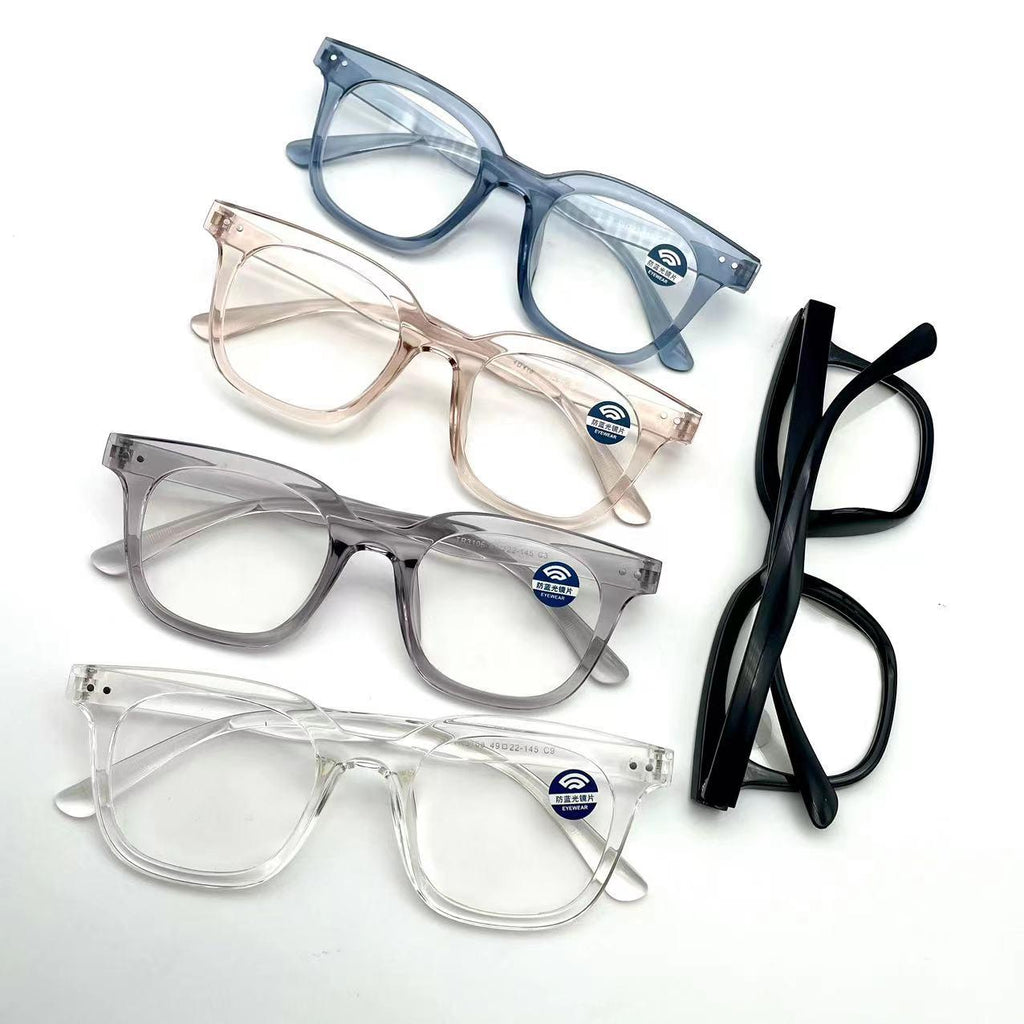 แว่นตากรองแสงมาใหม่ใส่สวย รุ่น 3106 กรอบTR มีให้เลือก5สี เลนส์BlueBlockกรองแสงสีฟ้า ปกป้องดวงตาจากแสงคอมพิวเตอร์ใส่สวยมากๆ ไม่รวมอุปกรณ์