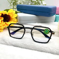 แว่นตาปรับแสงแฟชั่น สายตาปกติ รุ่น 2225Auto ออกแดดเปลี่ยนสีได้กรองแสงสีฟ้า Photochromic blue filter