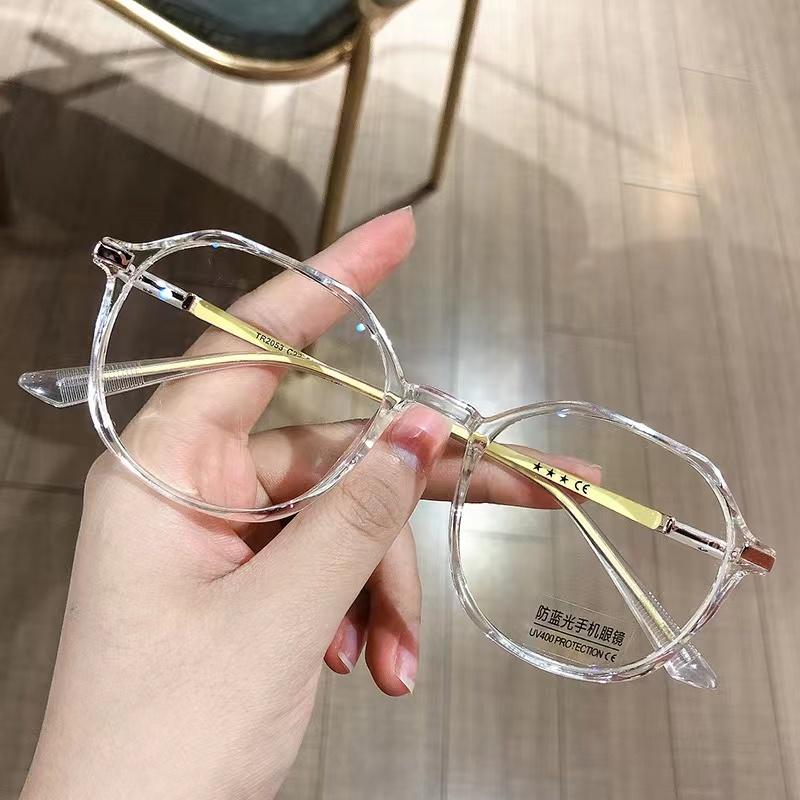 แว่นสายตาสั้นเลนส์กรองแสง รุ่น 2053 ถนอมดวงตาจากแสงคอมพิวเตอร์เลนส์BlueBlockกรองแสงสีฟ้ามี 6 สี ให้เลือก