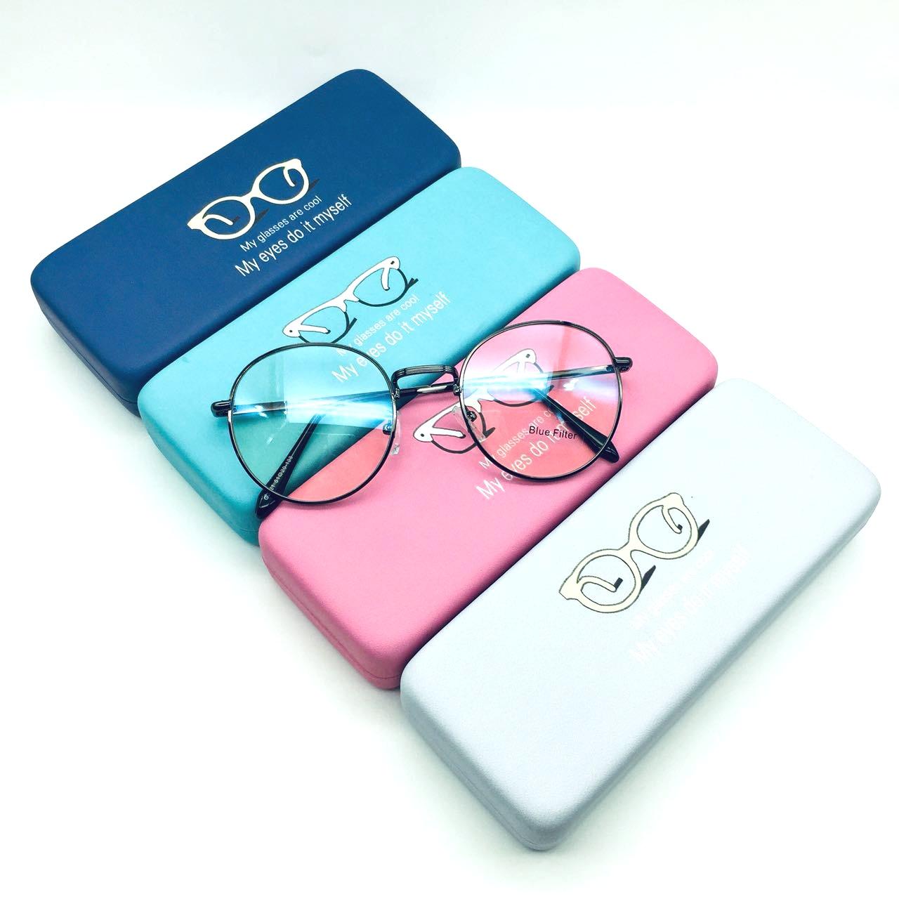 กล่องแว่นตา box DYH5 กล่องแข็ง มีให้เลือก4สี  1กล่อง