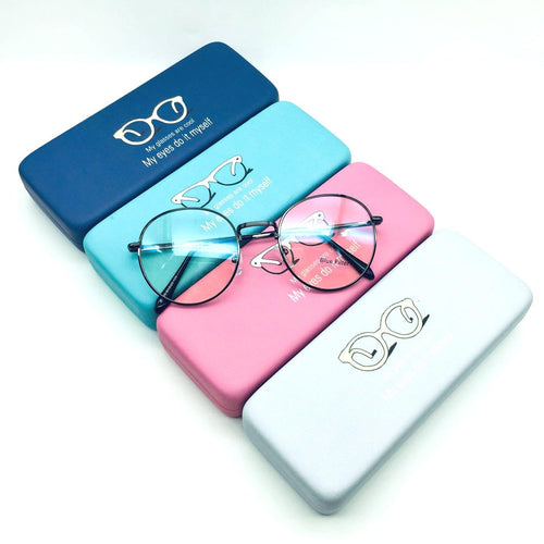 กล่องแว่นตา box DYH5 กล่องแข็ง มีให้เลือก4สี  1กล่อง