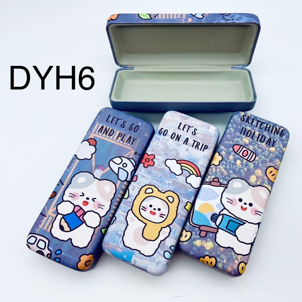 กล่องแว่นตา box DYH6 กล่องแข็ง คละลาย คละสี 1กล่อง DYH1 DYH2 DYH6 TU YM