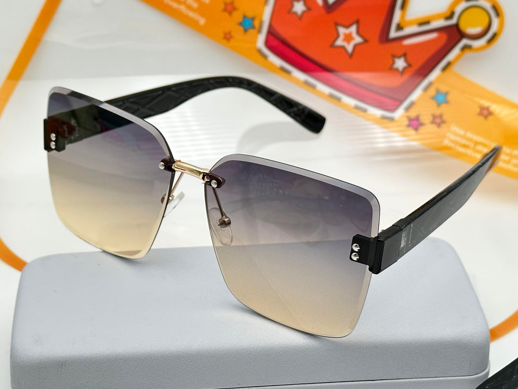 แว่นกันแดดแฟชั่น รุ่น 6132 มี5สี  ใช้ได้ทั้งหญิง-ชาย เก็บทรงสวย กันแดด ไม่มีขอบ  ไม่รวมอุปกรณ์