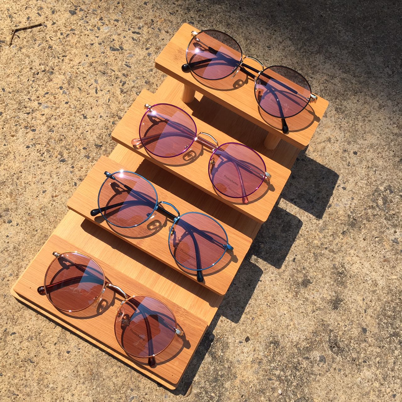 แว่นตาปรับแสง Photochromic blue filter เลนส์เปลี่ยนสีได้เมื่อออกแดด รุ่น 2001Auto กรอบโลหะ มีให้เลือก10 สี ไม่รวมอุปกรณ์