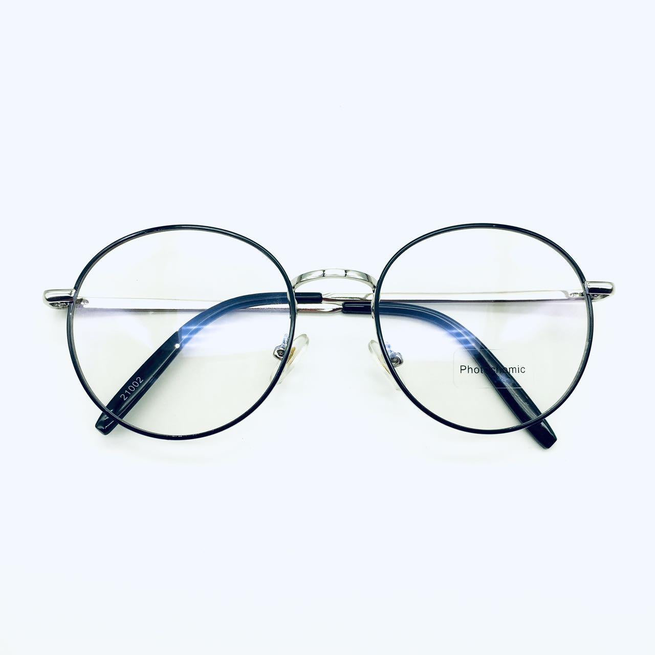 แว่นตาปรับแสง Photochromic blue filter เลนส์เปลี่ยนสีได้เมื่อออกแดด รุ่น 21002Auto กรอบโลหะ มีให้เลือก10สี ไม่รวมอุปกรณ์