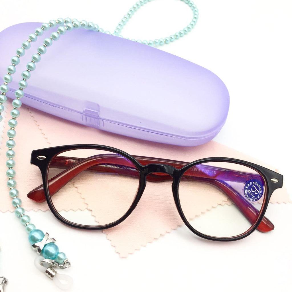 แว่นตากรองแสง รุ่น 2246 กรอบพลาสติก มีให้เลือก6สี เลนส์BlueBlockกรองแสงสีฟ้า ปกป้องดวงตาจากแสงคอมพิวเตอร์ ไม่รวมอุปกรณ์