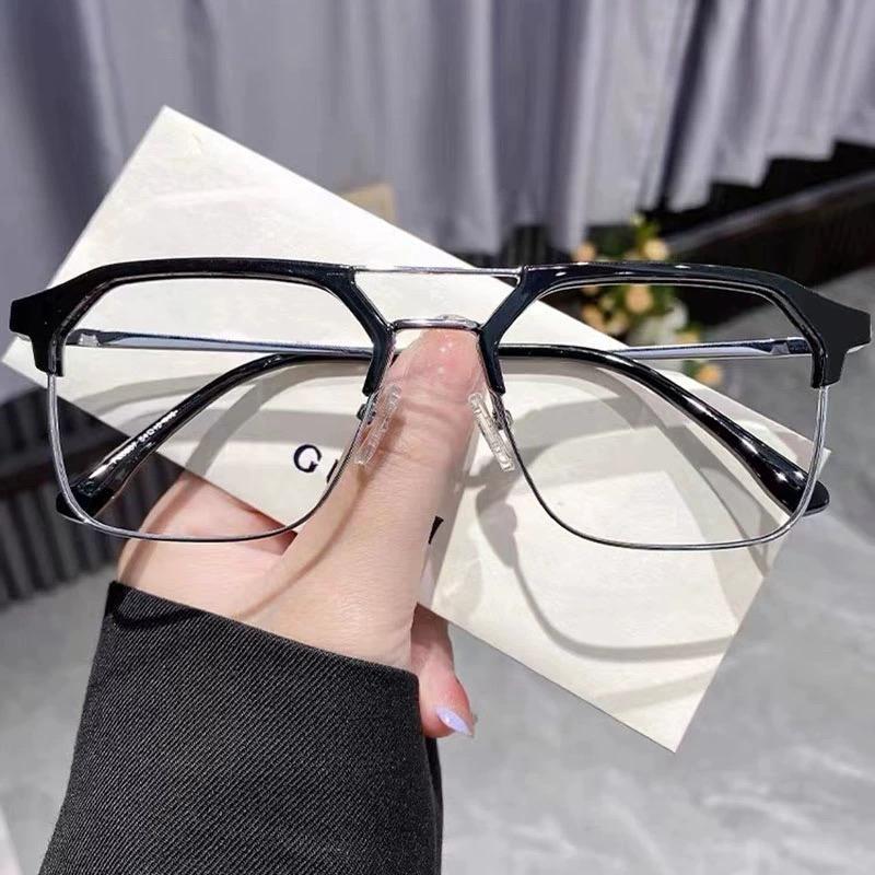 แว่นตาปรับแสงออโต้ รุ่น 2398Auto ทรงเหลี่ยมมีคานสุดเท่ใส่แล้วโดดเด่นสุดๆ Photochromic blue filter เลนส์เปลี่ยนสีได้เมื่อออกแดด กรอบโลหะ มีให้เลือก2สี ไม่รวมอุปกรณ์