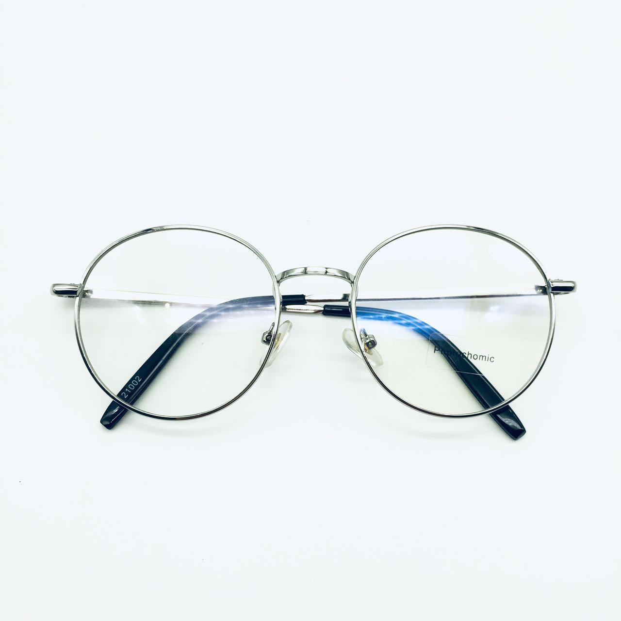 แว่นตาปรับแสง Photochromic blue filter เลนส์เปลี่ยนสีได้เมื่อออกแดด รุ่น 21002Auto กรอบโลหะ มีให้เลือก10สี ไม่รวมอุปกรณ์