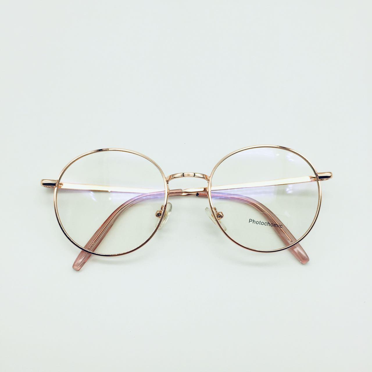แว่นตาปรับแสง Photochromic blue filter เลนส์เปลี่ยนสีได้เมื่อออกแดด รุ่น 21002Auto กรอบโลหะ มีให้เลือก10สี ไม่รวมอุปกรณ์