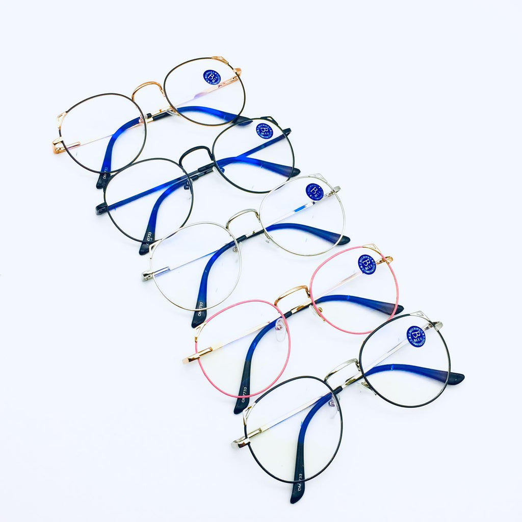 แว่นตากรองแสง รุ่น 7733 กรอบโลหะ มีให้เลือก5สี เลนส์BlueBlockกรองแสงสีฟ้า ปกป้องดวงตาจากแสงคอมพิวเตอร์ ไม่รวมอุปกรณ์
