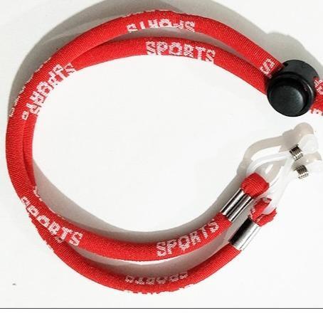 สายคล้องแว่นตา sport rope ทรงสปอร์ต สายผ้ายืด สายเล็ก ปรับความยาวได้ มี4สี ใช้ได้ทั้งผู้ชาย-ผู้หญิง ไม่รวมอุปกรณ์