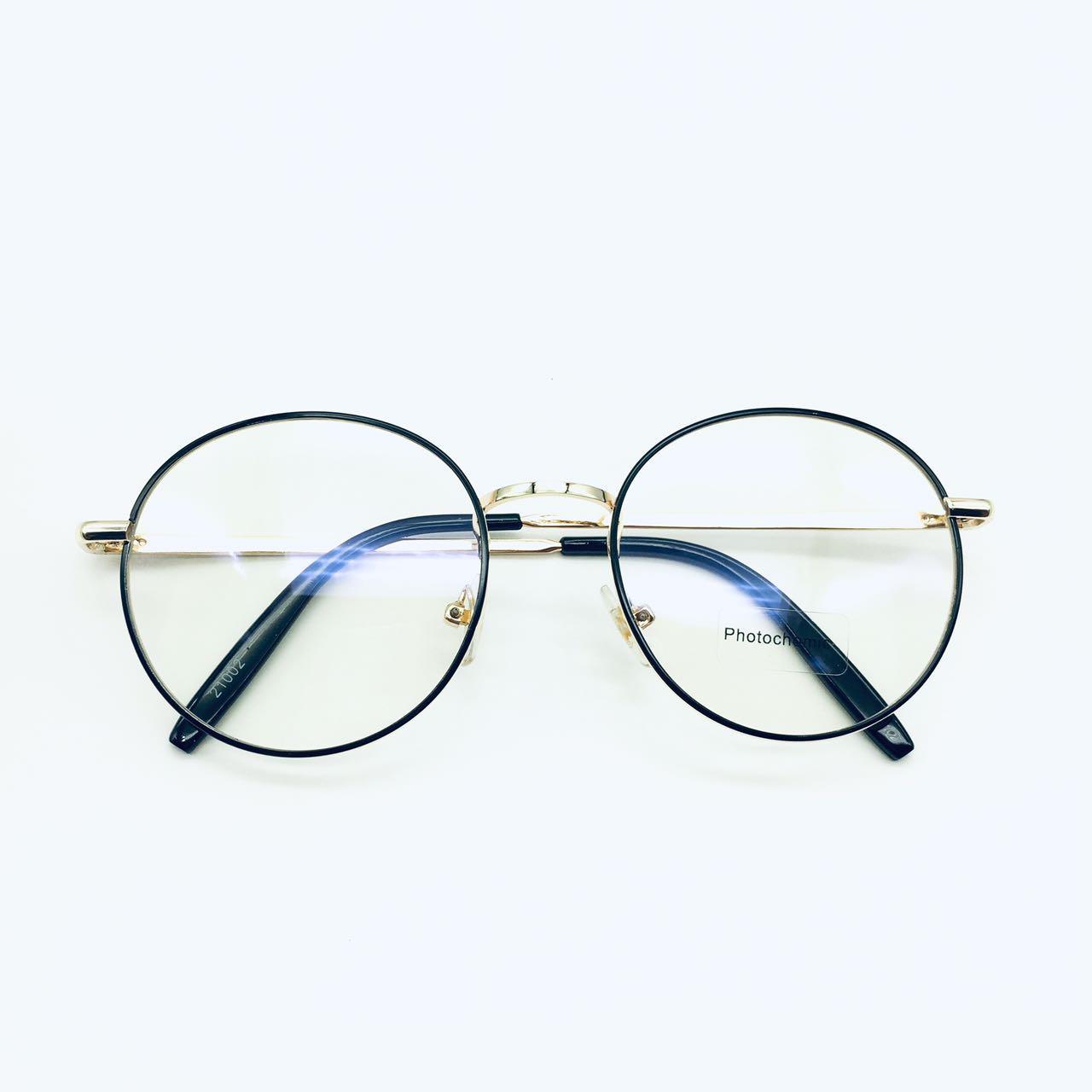 แว่นตาปรับแสง Photochromic blue filter เลนส์เปลี่ยนสีได้เมื่อออกแดด รุ่น 21002Auto กรอบโลหะ มีให้เลือก10สี ไม่รวมอุปกรณ์