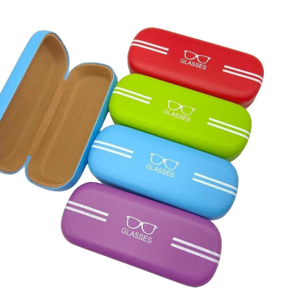 กล่องแว่นตาสุดน่ารัก Box สินค้าเป็บแบบกล่องแข็งสุ่มคละสีคละลายนะคะ