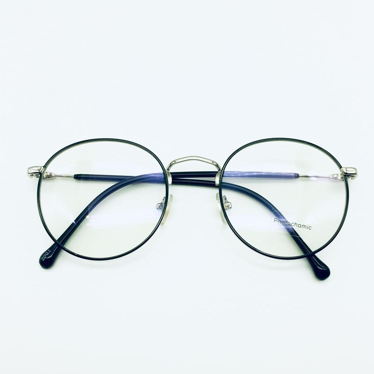 แว่นตาปรับแสง Photochromic blue filter เลนส์เปลี่ยนสีได้เมื่อออกแดด รุ่น 2001Auto กรอบโลหะ มีให้เลือก10 สี ไม่รวมอุปกรณ์