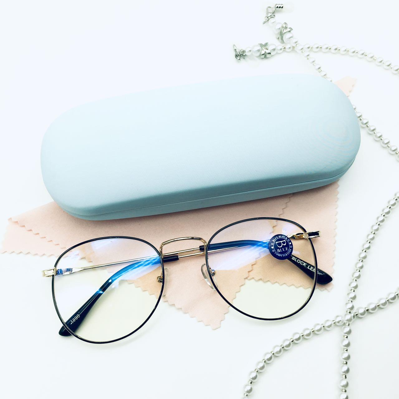 แว่นตากรองแสง รุ่น 4890 กรอบโลหะ มีให้เลือก6สี เลนส์BlueBlockกรองแสงสีฟ้า ปกป้องดวงตาจากแสงคอมพิวเตอร์ ไม่รวมอุปกรณ์