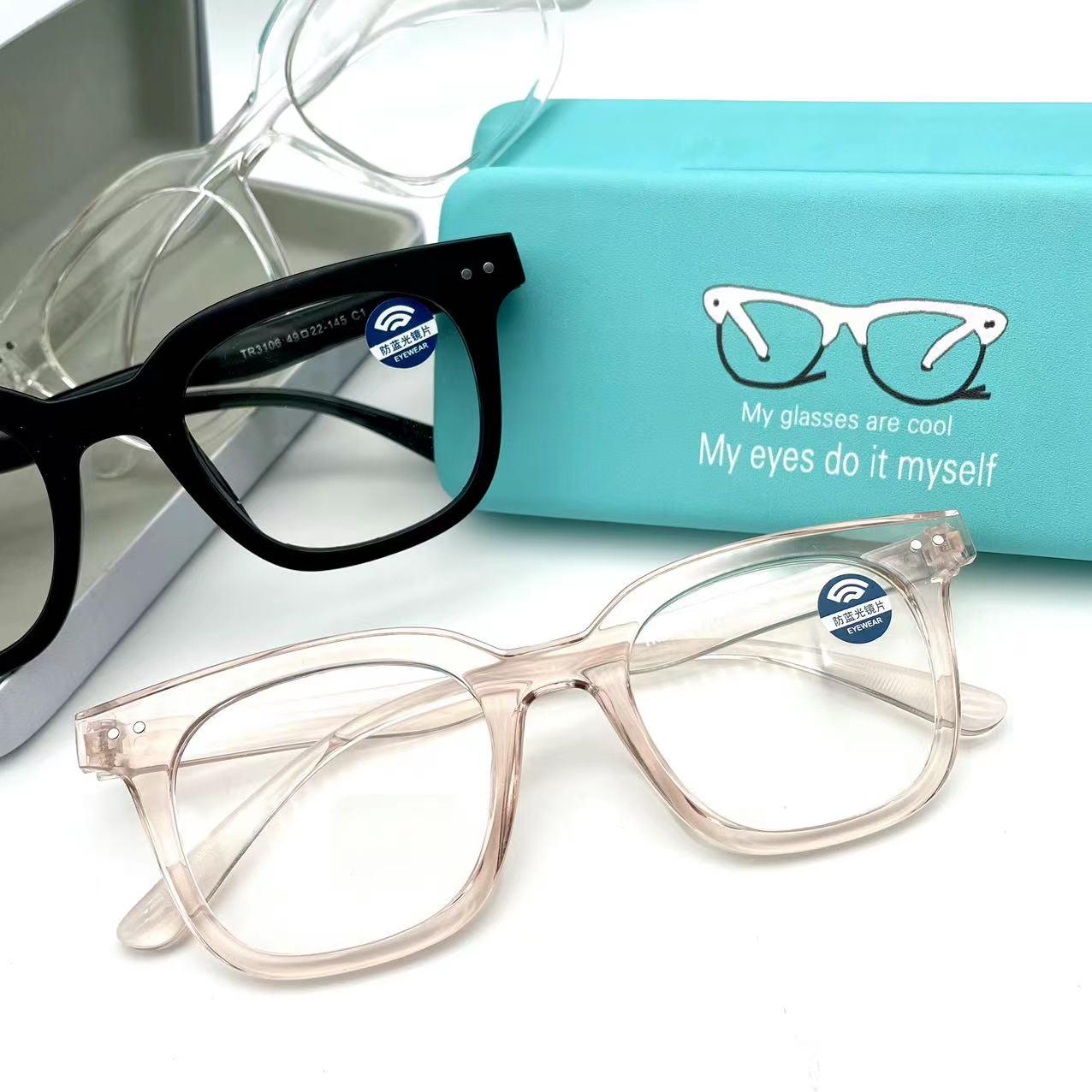 แว่นตากรองแสงมาใหม่ใส่สวย รุ่น 3106 กรอบTR มีให้เลือก5สี เลนส์BlueBlockกรองแสงสีฟ้า ปกป้องดวงตาจากแสงคอมพิวเตอร์ใส่สวยมากๆ ไม่รวมอุปกรณ์