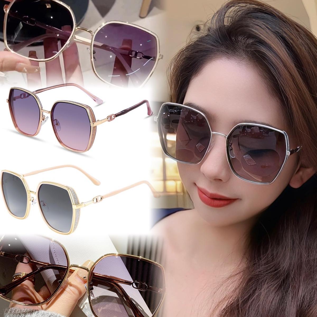 แว่นกันแดดแฟชั่น รุ่นDD8193 มี5สี   กันแดด ขอบเพชร เก็บทรงสวย ใช้ได้ทั้งหญิง-ชาย ไม่รวมอุปกรณ์